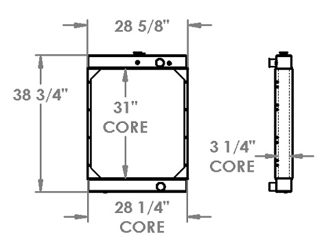 451526 - Case 721C Radiator Radiator