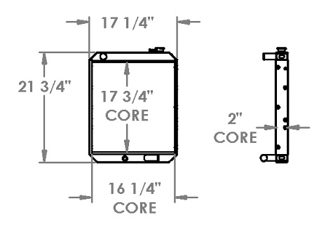 451529 - John Deere / Hitachi 50ZTS Mini Excavator Radiator Radiator