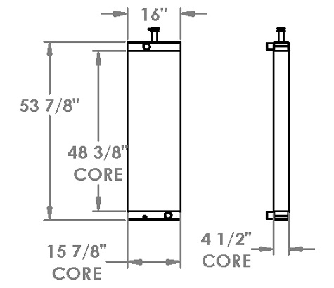 451532 - Caterpillar / Weiler Forestry 521 Radiator Radiator