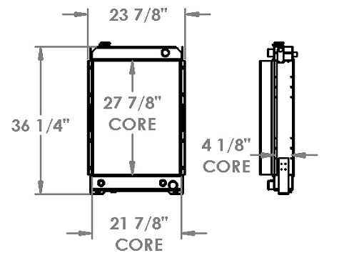 451535 - Caterpillar D5C Radiator Radiator