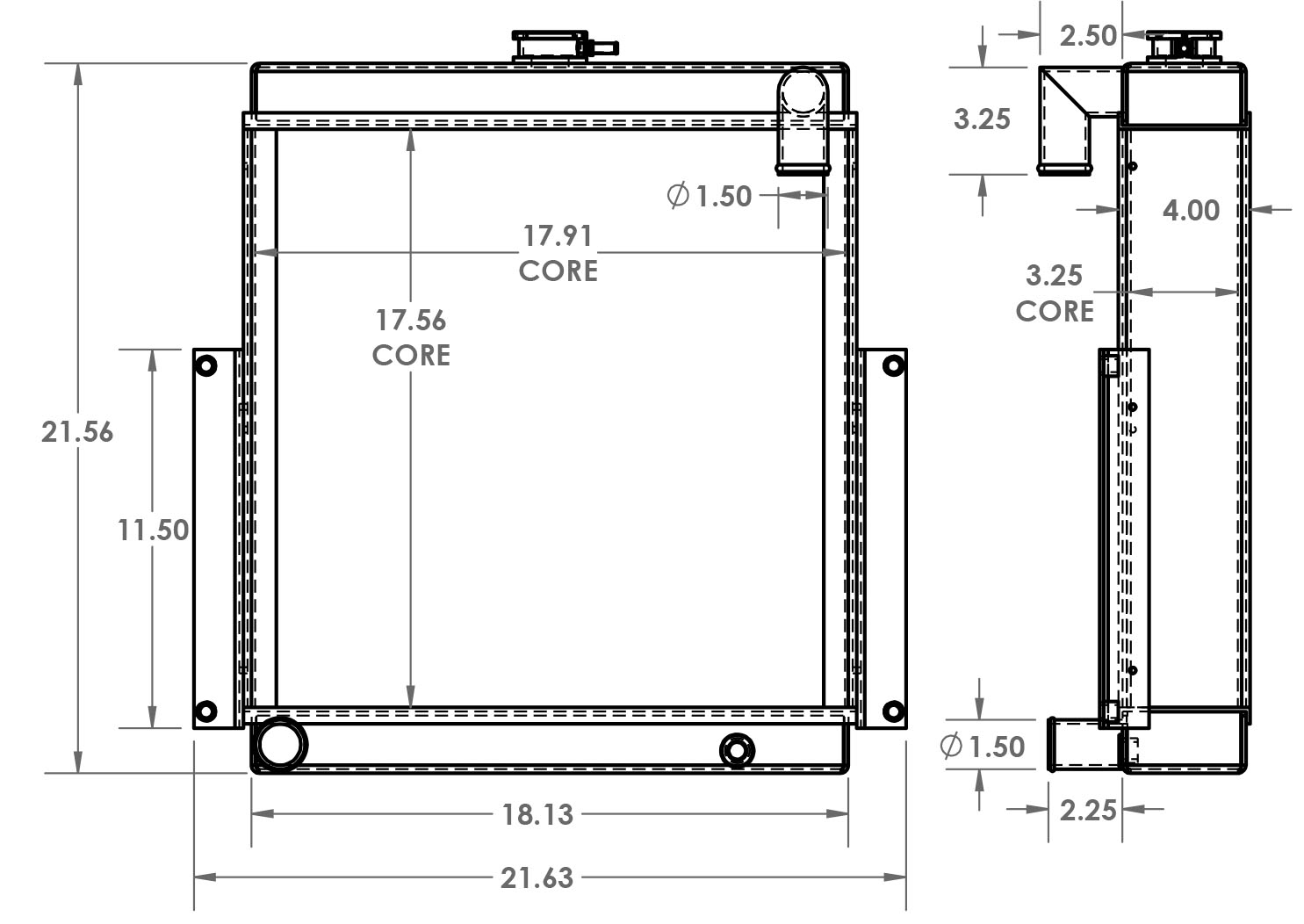 451544 - Hyster H60 Challenger Radiator Radiator