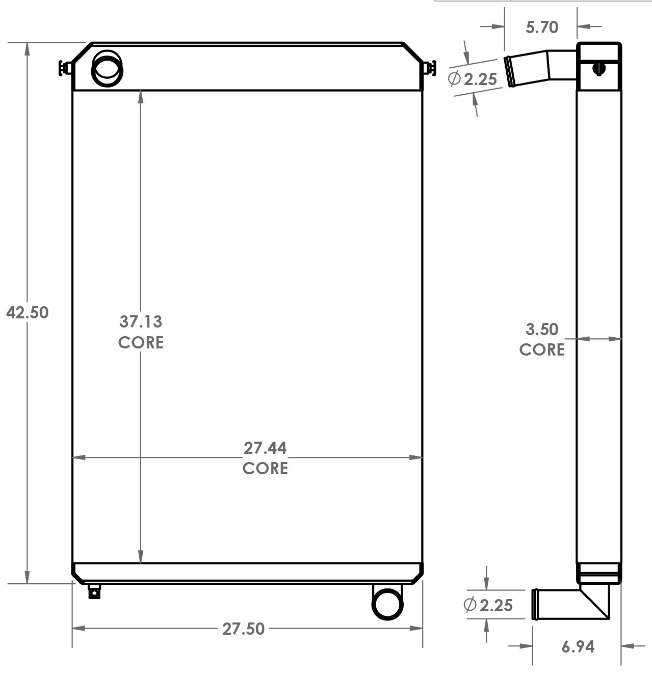 451545 - 2017 Autocar XPERT Radiator Radiator