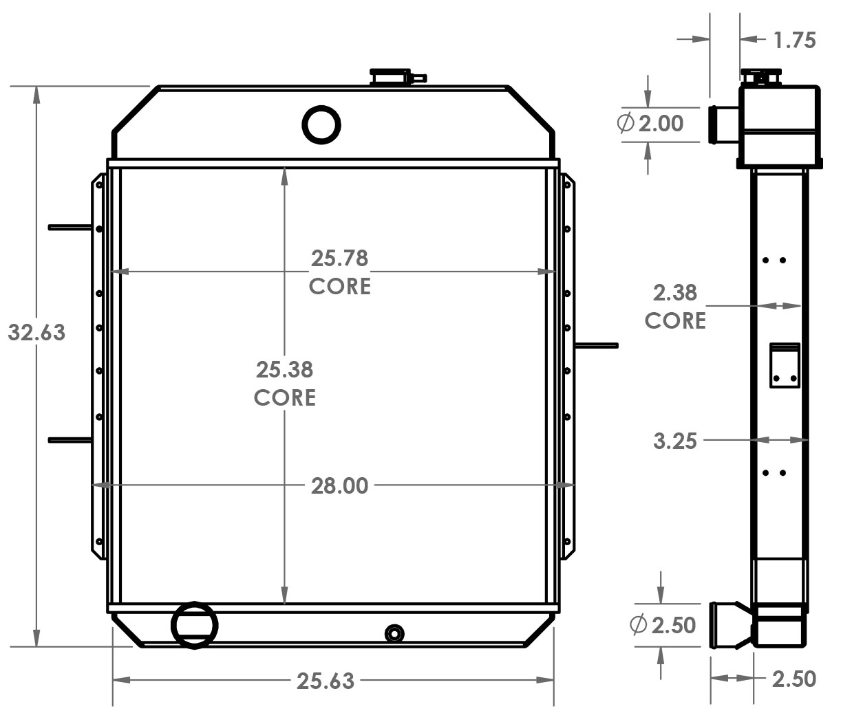 451546 - Chrysler Generator Radiator Radiator