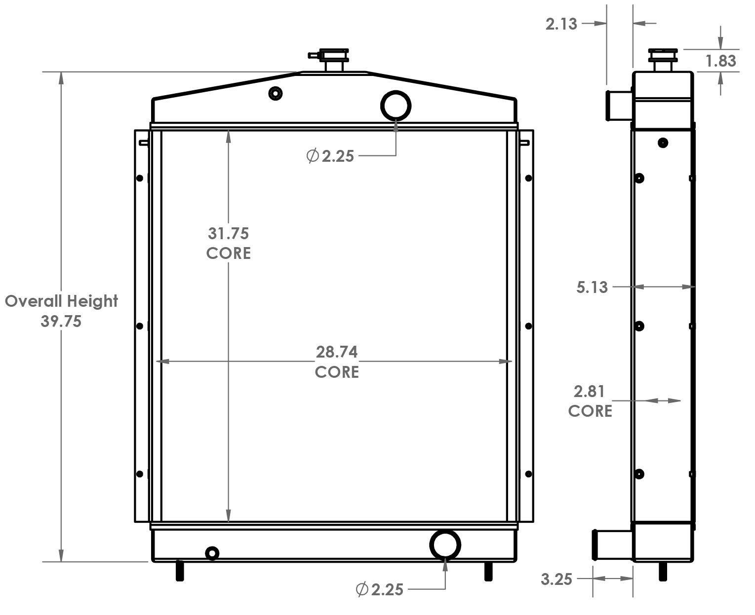 451551 - Cummins Onan Generator Radiator Radiator