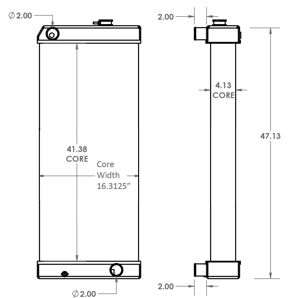 451560 - Caterpillar 328D Radiator Radiator