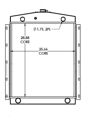 451561 - Gradall G660 Excavator Radiator Radiator