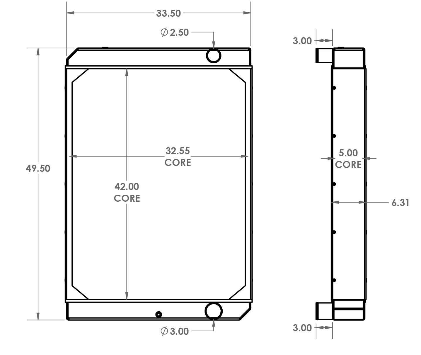 451562 - Case 9380 Quadtrac Tractor Radiator Radiator