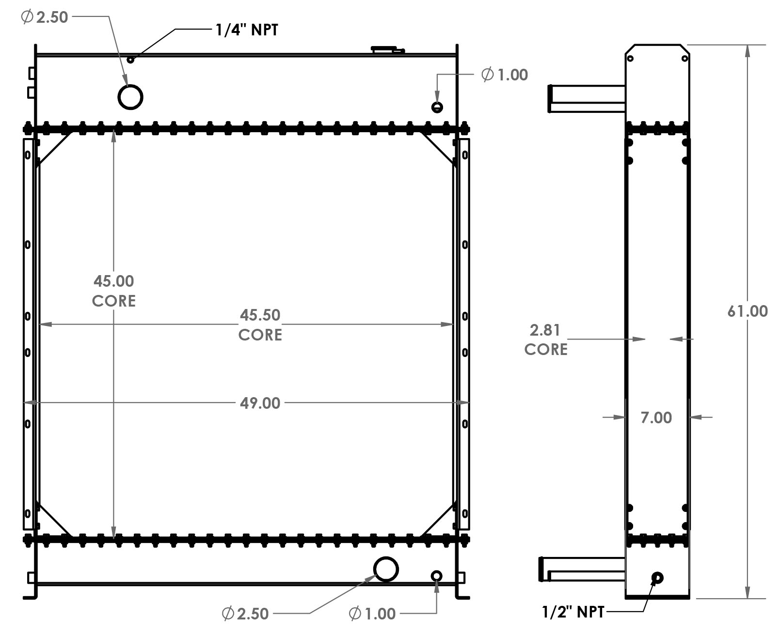 451572 - Genset Radiator Radiator