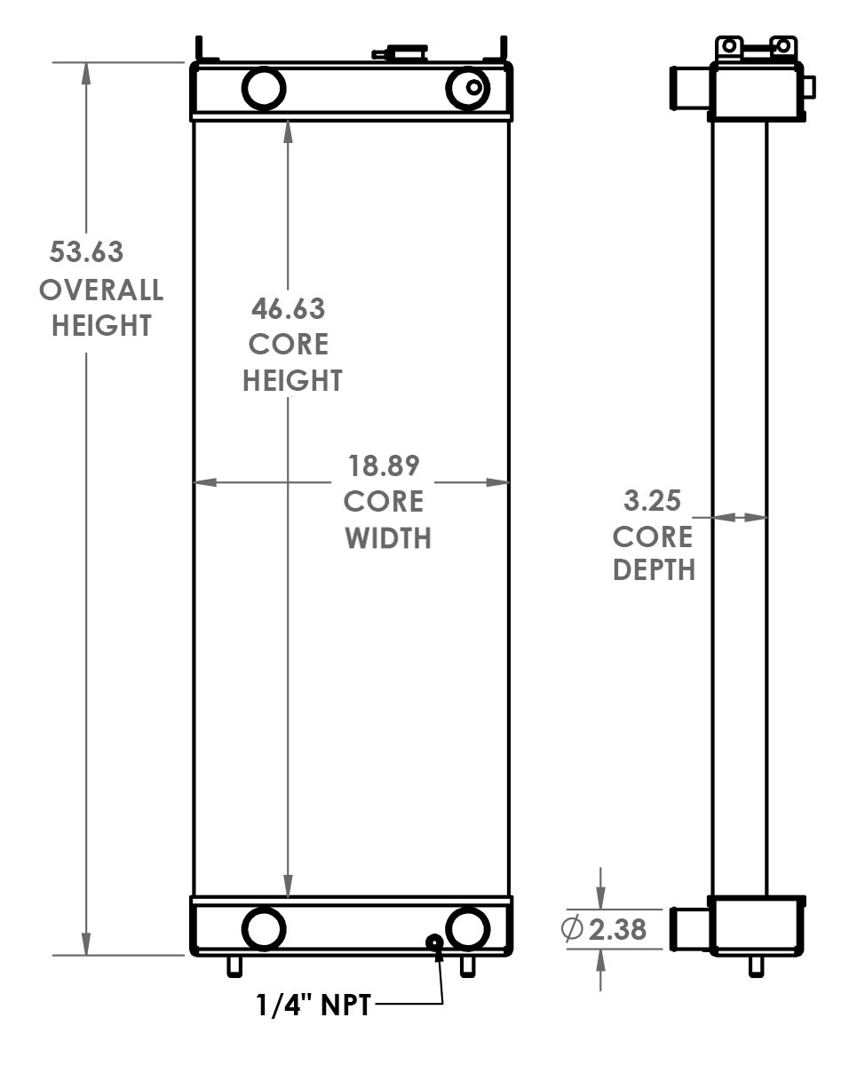 451573 - Isuzu Generator Radiator Radiator