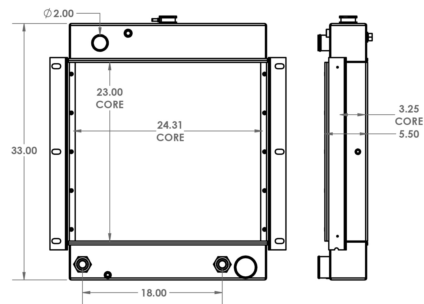 451575 - Dresser 515B Radiator Radiator