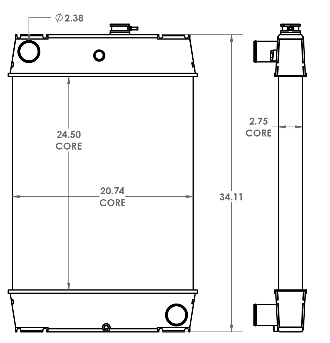 451576 - Industrial Generator Radiator Radiator