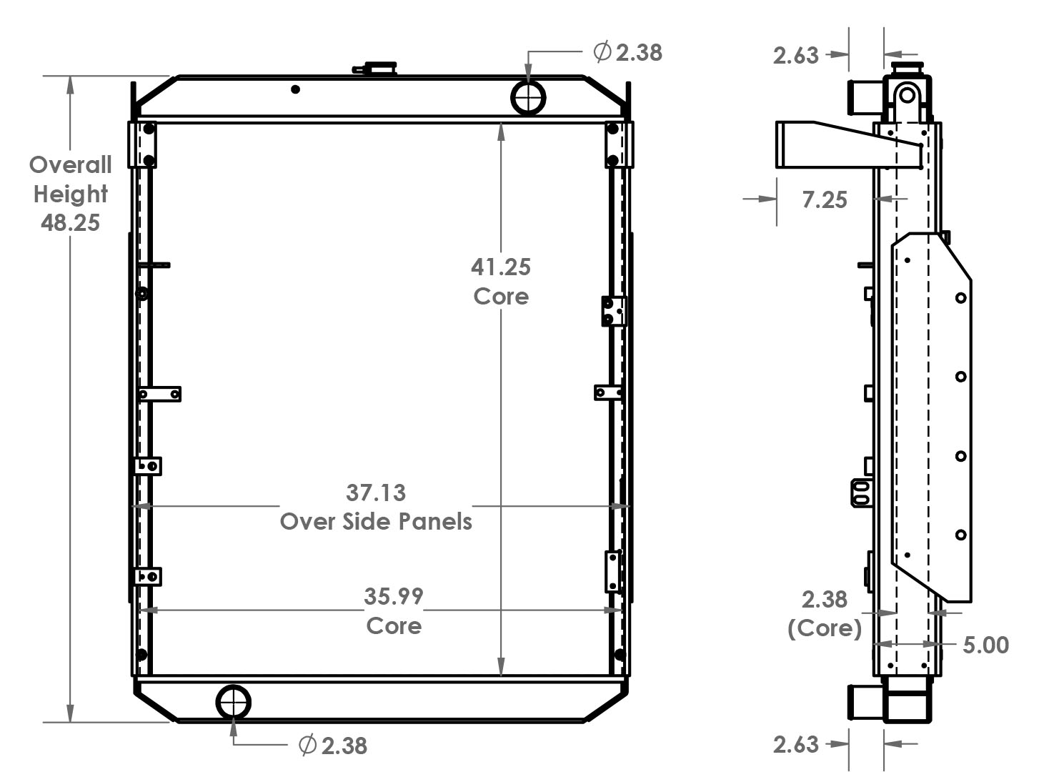 451585 - Komatsu 470-5H Radiator Radiator