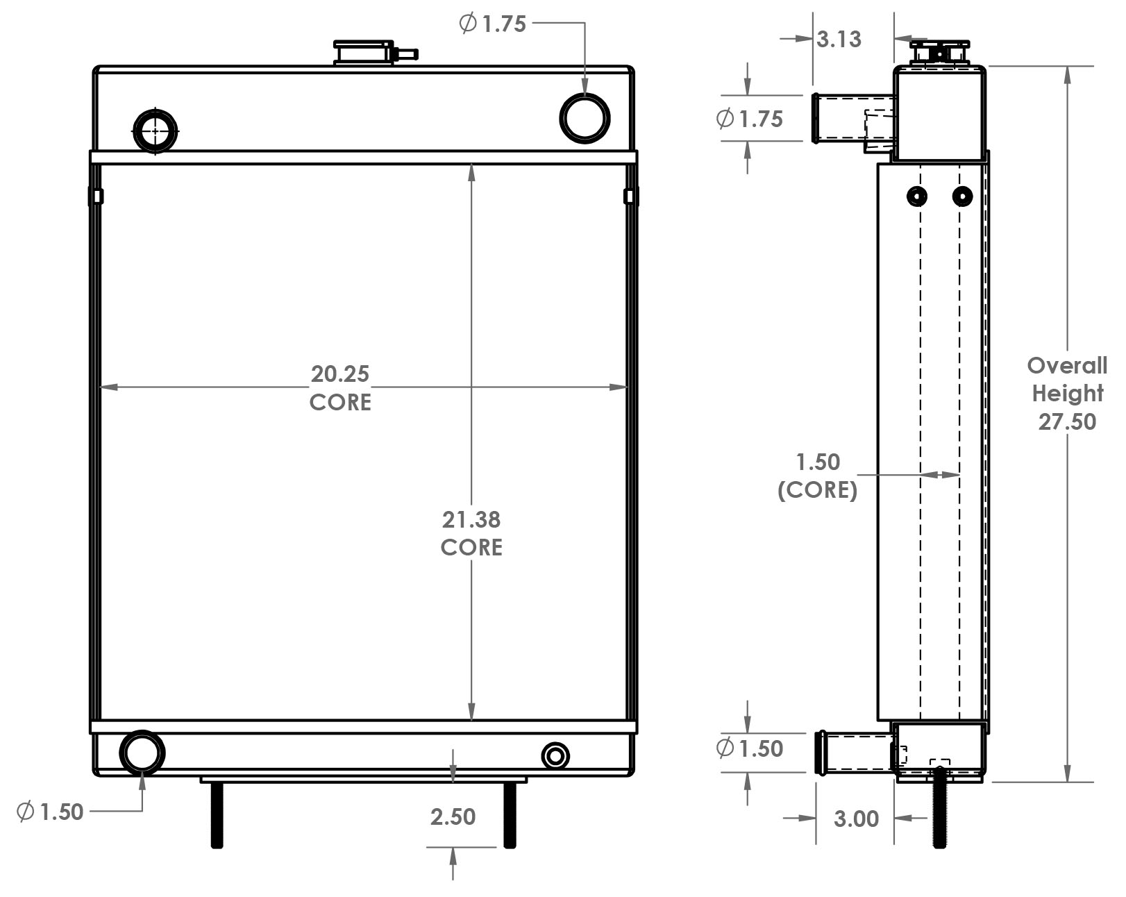 451592 - Perkins Generator Radiator Radiator