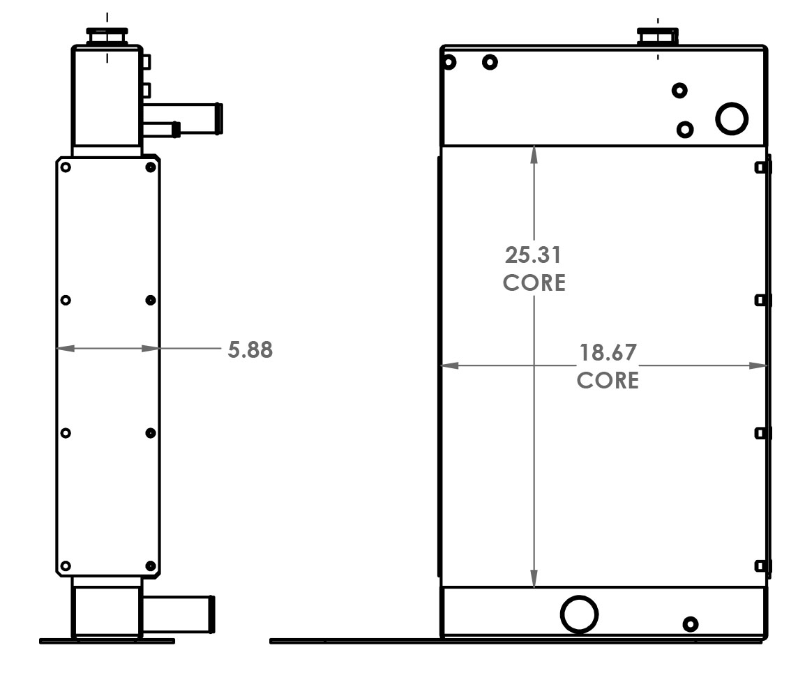 451598 - Industrial Generator Radiator Radiator