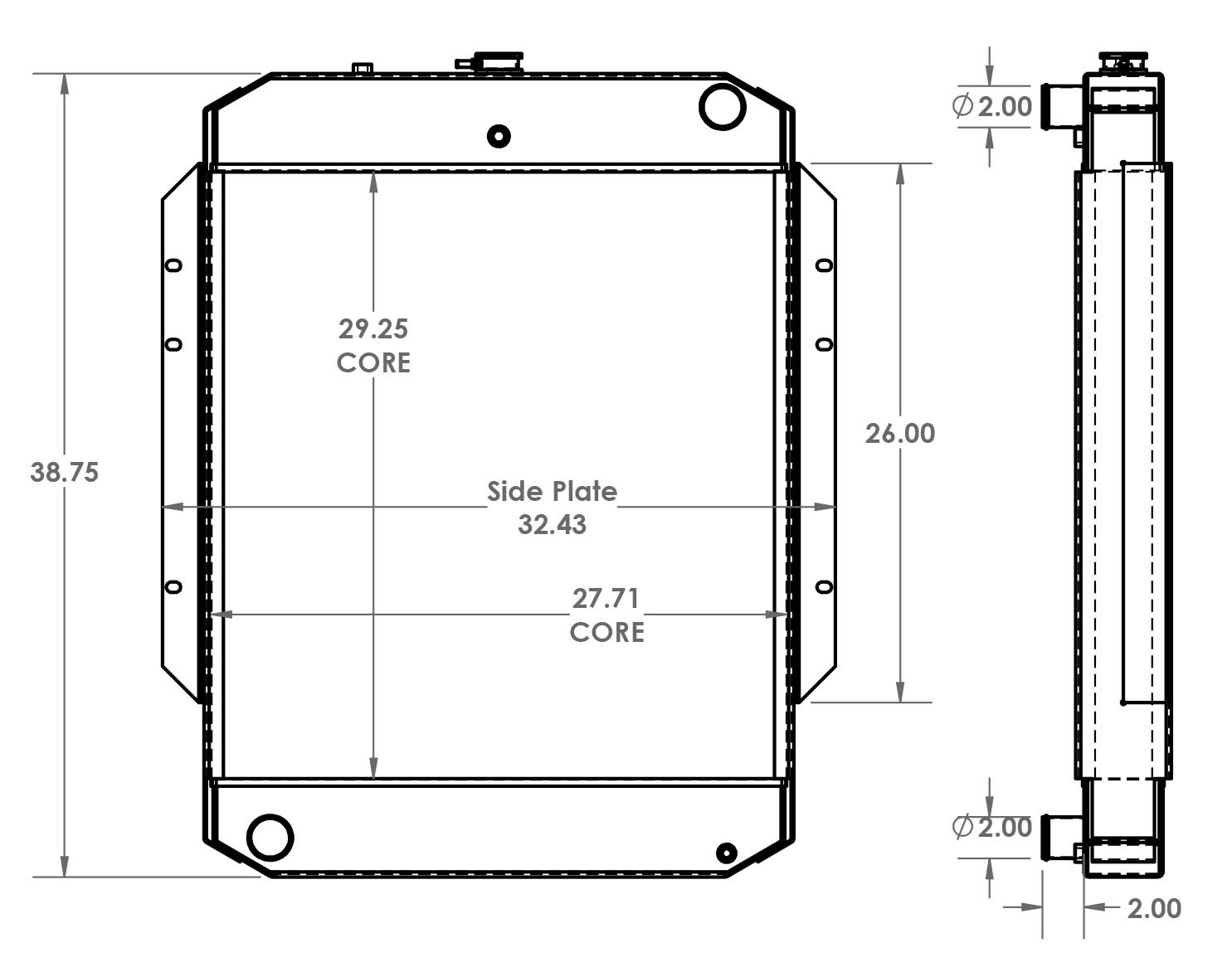 451599 - Generac Generator Radiator Radiator