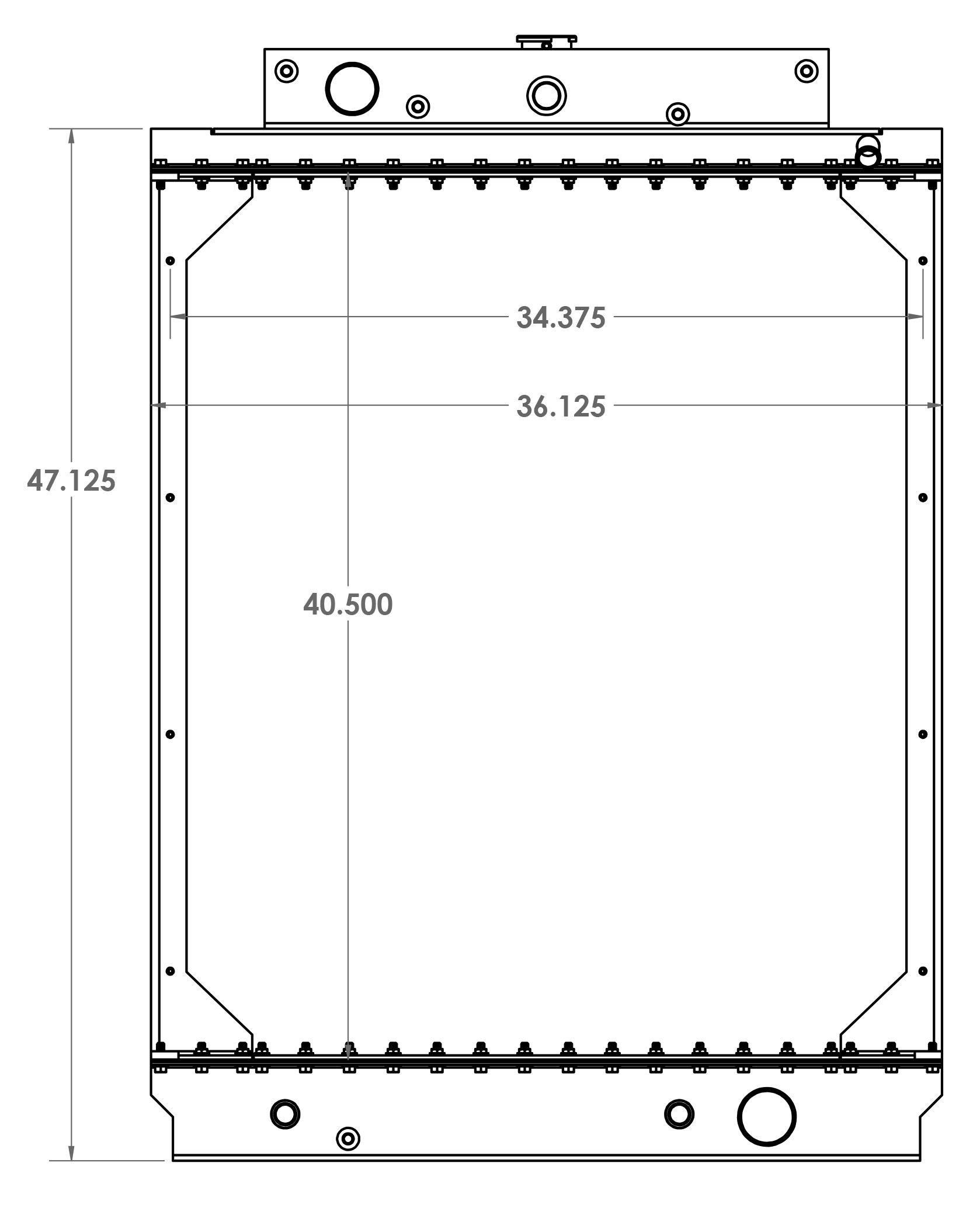 451603 - Seagrave Fire Truck Radiator Radiator