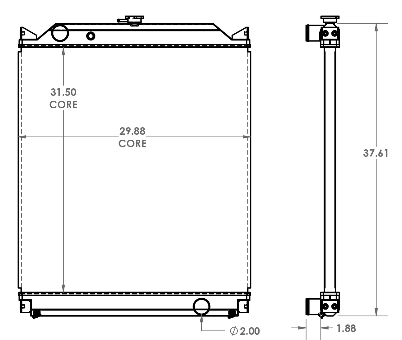 451604 - Airman Compressor Radiator Radiator