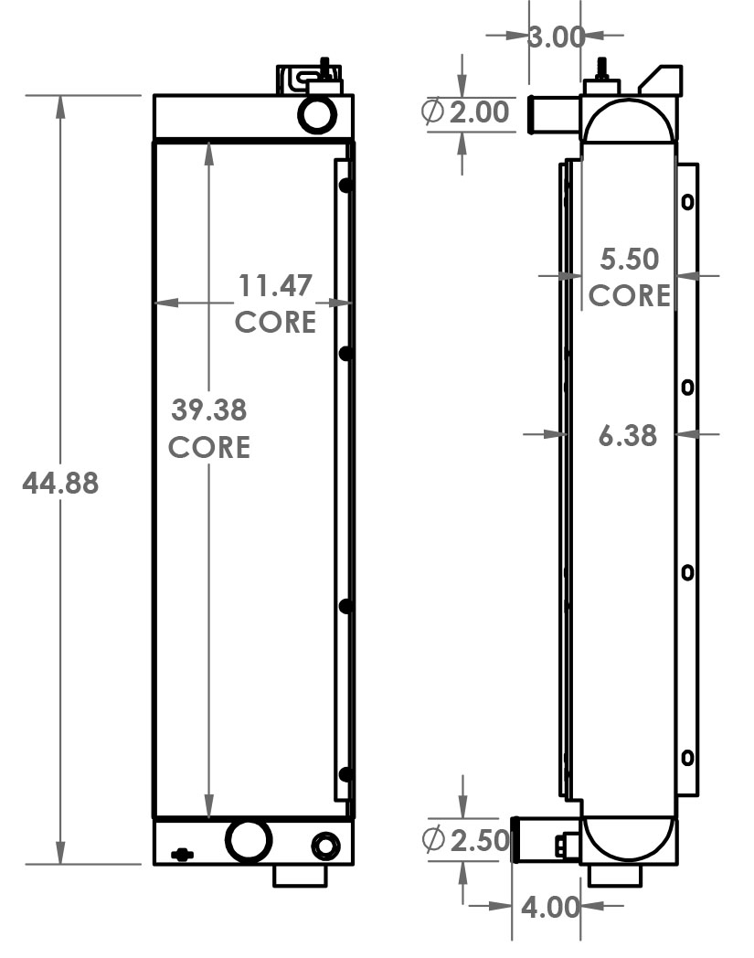 451606 - John Deere 700J Radiator Radiator