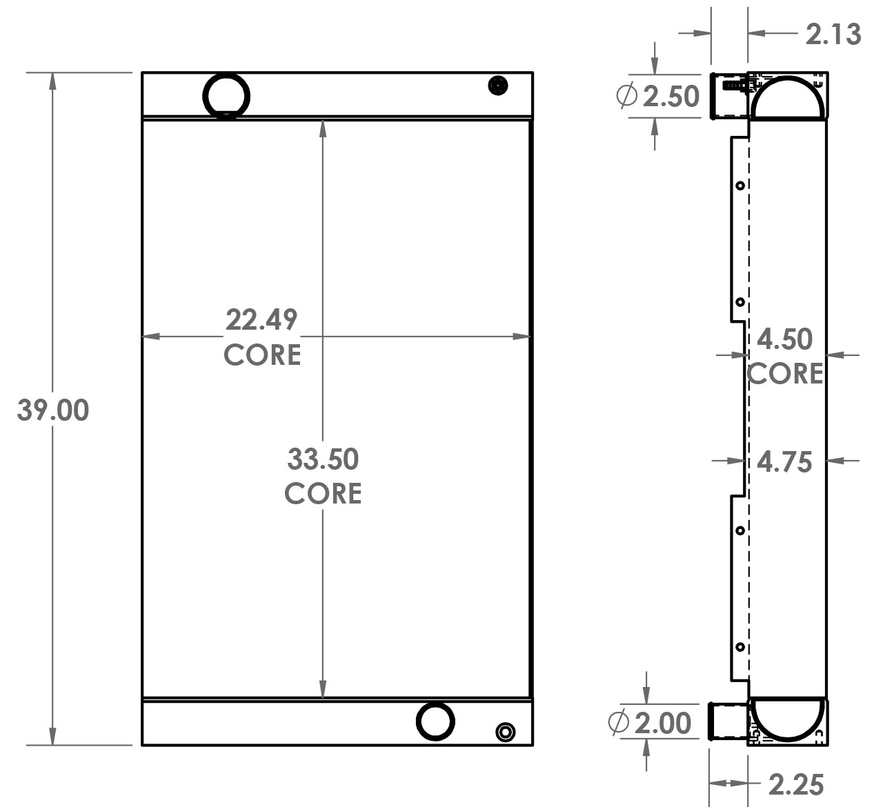 451607 - Rubble Master RM80 GO Radiator Radiator