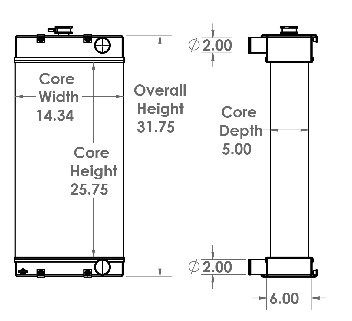 451611 - ASV 4810 Radiator Radiator