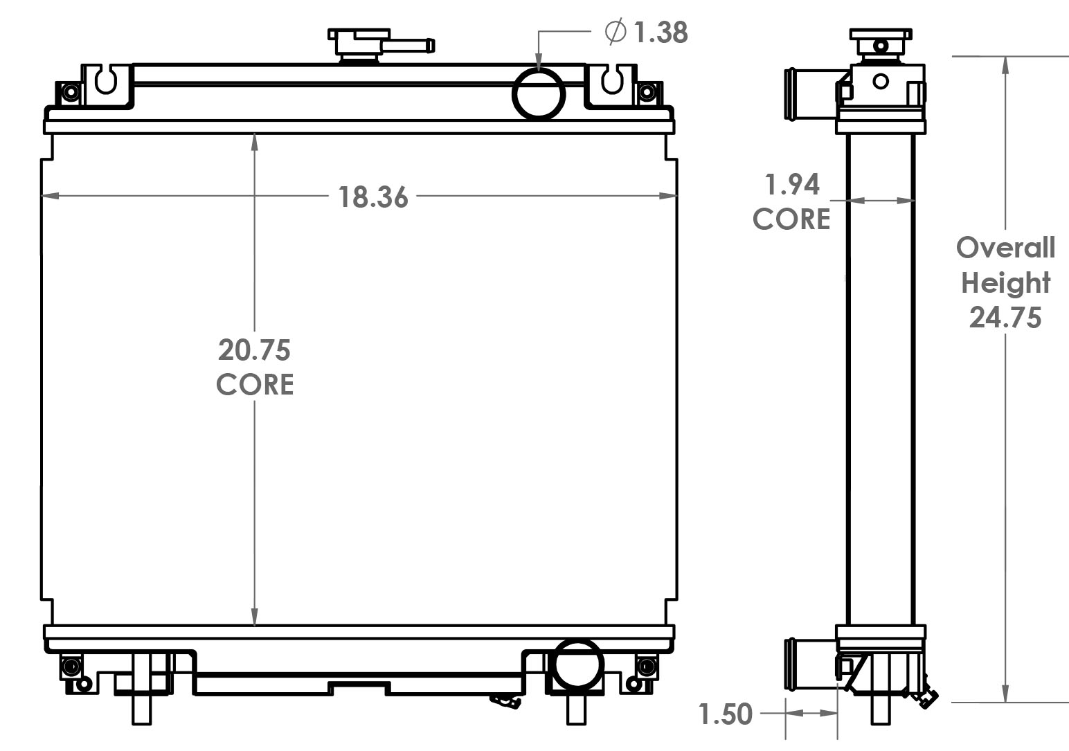 451615 - Gehl 383Z Radiator Radiator