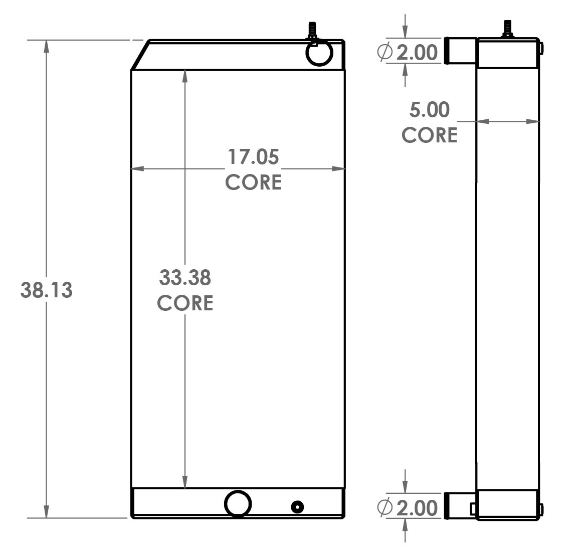 451616 - Sany SY0135 Excavator Radiator Radiator