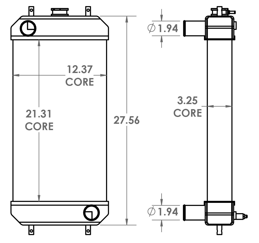 451618 - John Deere 85D Excavator Radiator Radiator