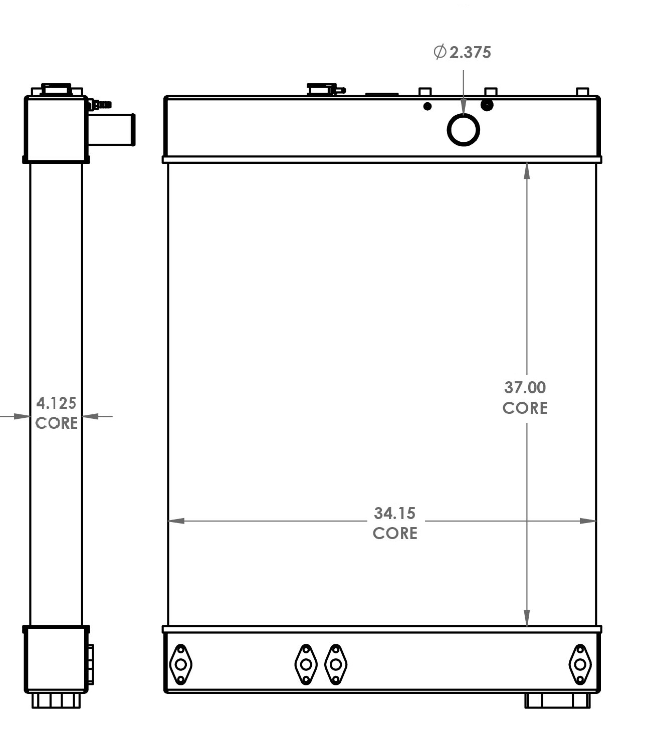 451623 - Komatsu WA450 Radiator Radiator