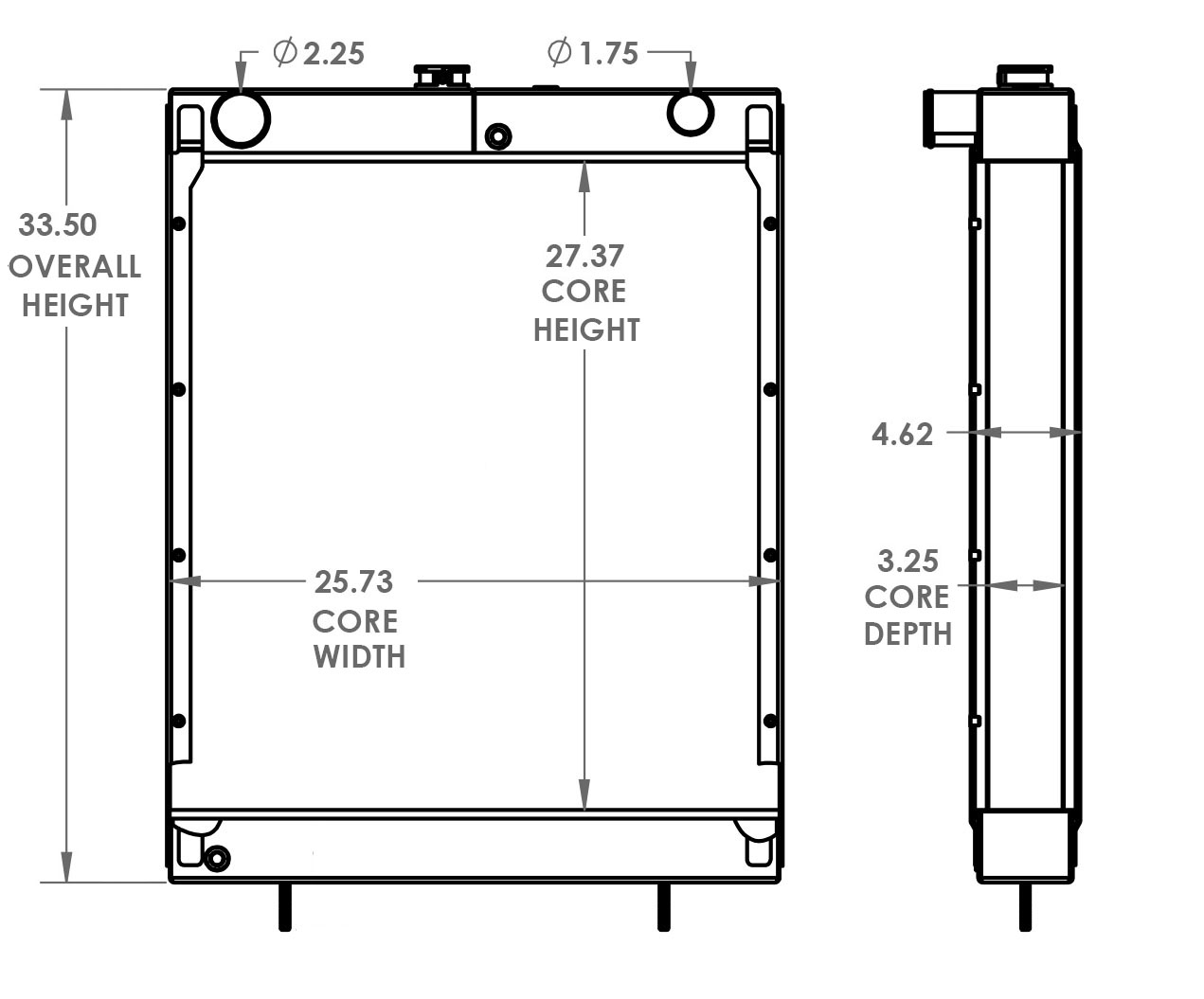 451624 - Gradall XL4100 Radiator Radiator