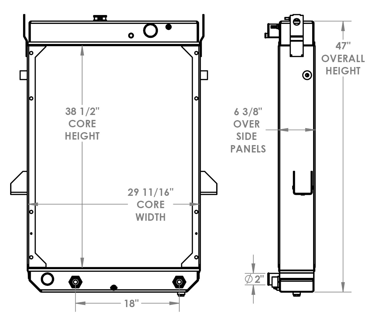 451628 - Komatsu WA320 Radiator Radiator