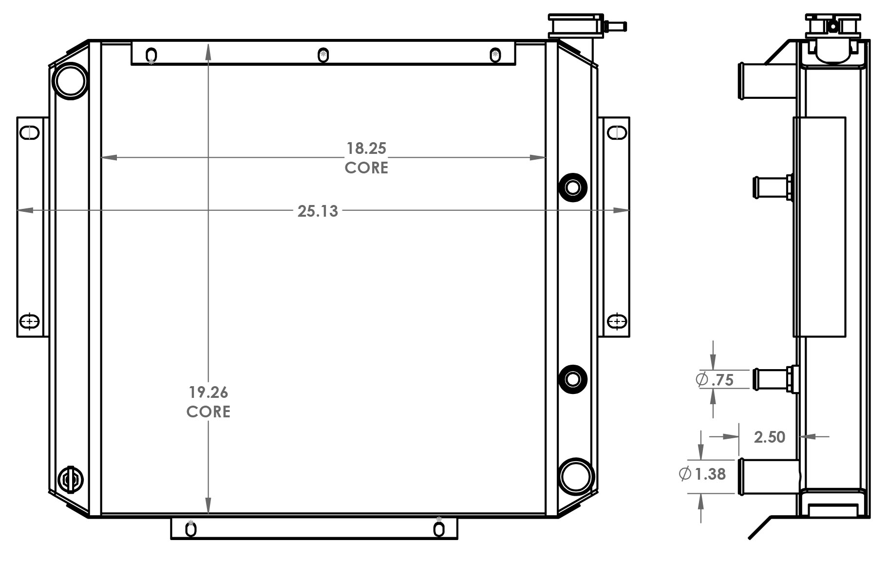 451651 - Forklift Radiator Radiator