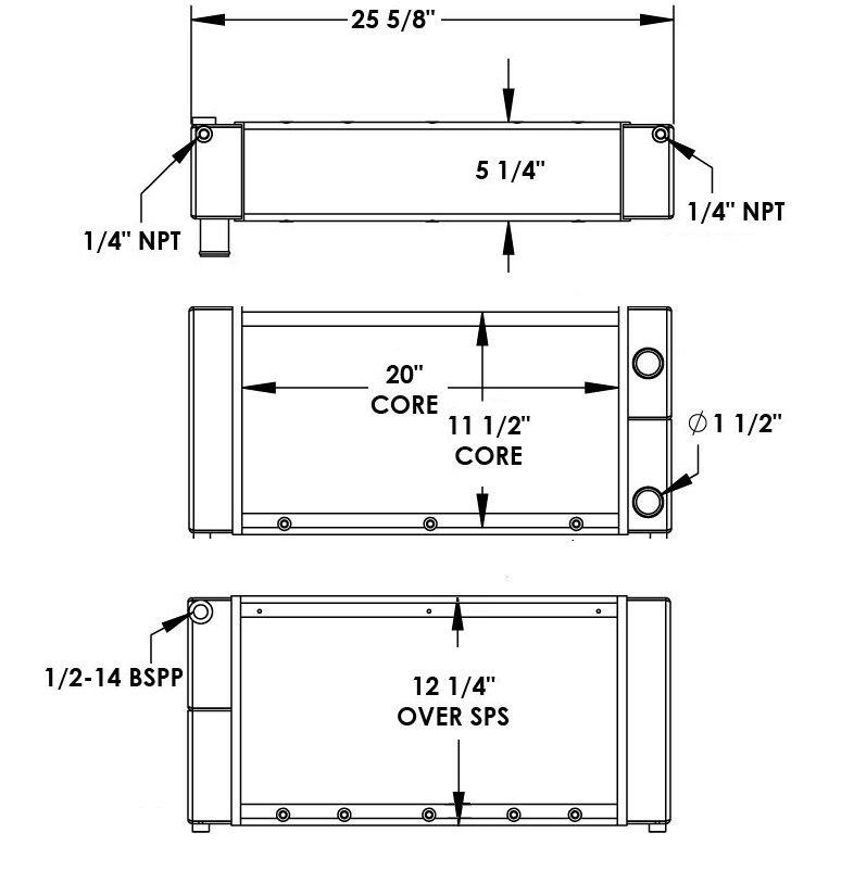 451663 - Husqvarna Flat Saw Radiator Radiator