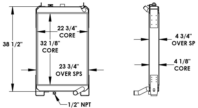 451666 - Komatsu Radiator Radiator