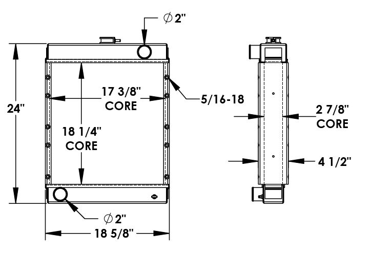 451668 - Case Loader Radiator Radiator