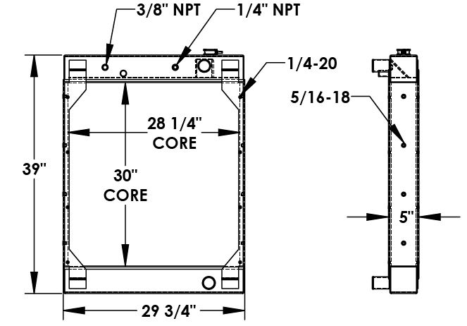 451670 - Mi-Jack Travel Lift Radiator Radiator