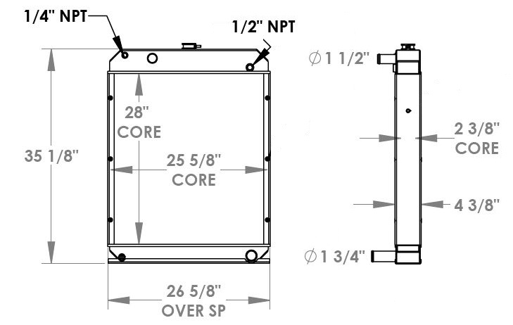 451671 - Katolight Generator Radiator Radiator