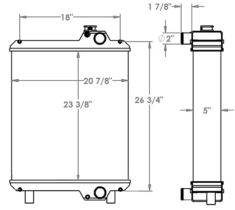 451672 - Case / New Holland Tractor Radiator Radiator