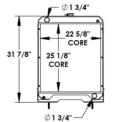 451678 - Finn Hydroseeder Radiator Radiator