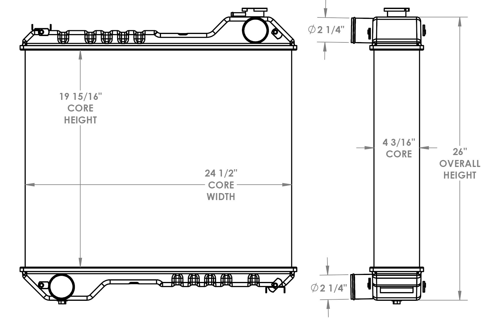 451679 - Caterpillar CS-433 Radiator Radiator