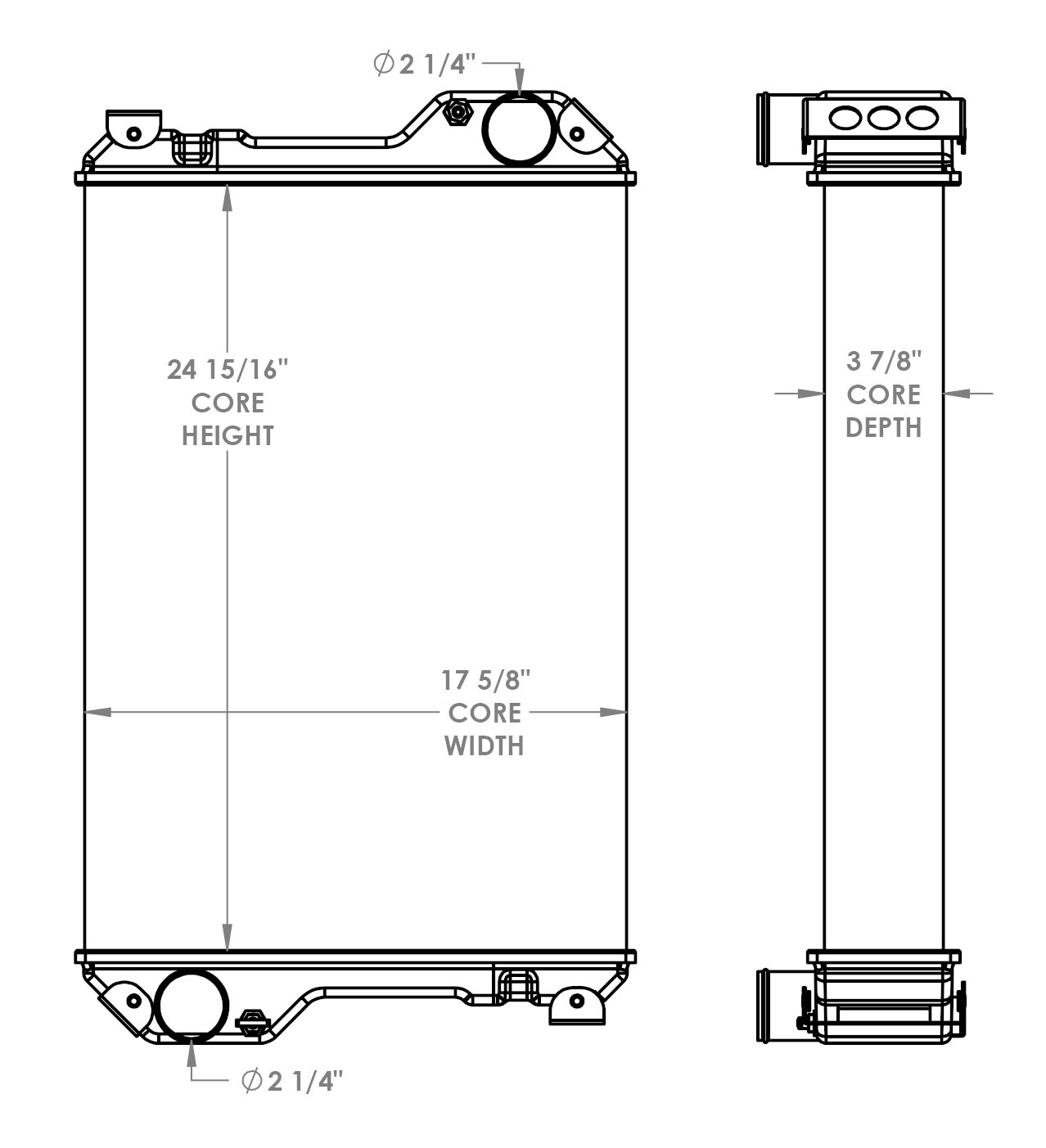 451682 - Caterpillar Backhoe Radiator Radiator