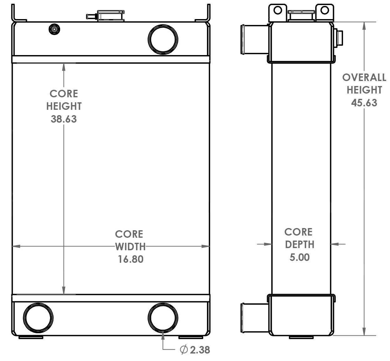 451704 - Komatsu WA380-7 Radiator Radiator