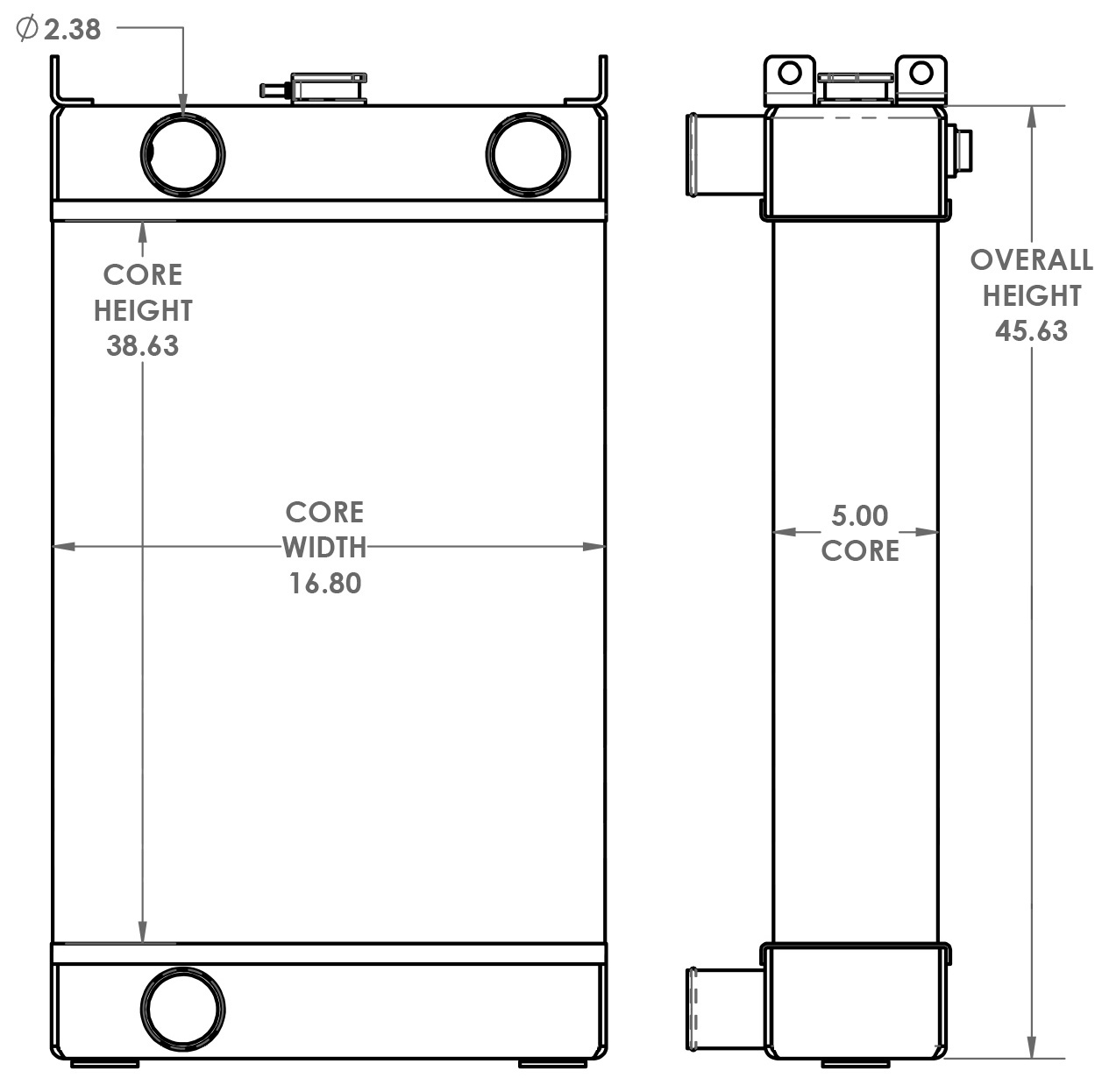 451705 - Komatsu WA380-7 Radiator Radiator