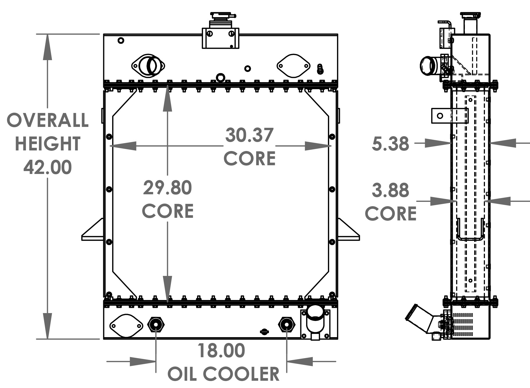 451708 - Yard Truck Radiator Radiator