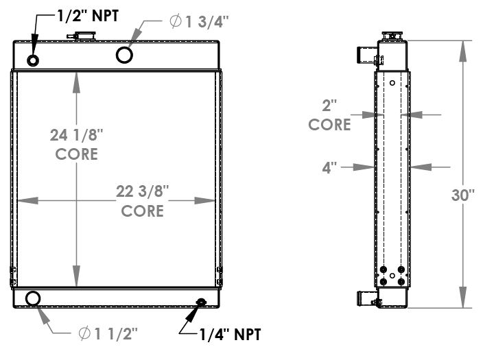 451714 - Olympian Generator Radiator Radiator