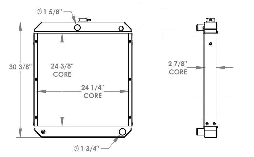 451720 - Bandit Woodchipper Radiator Radiator