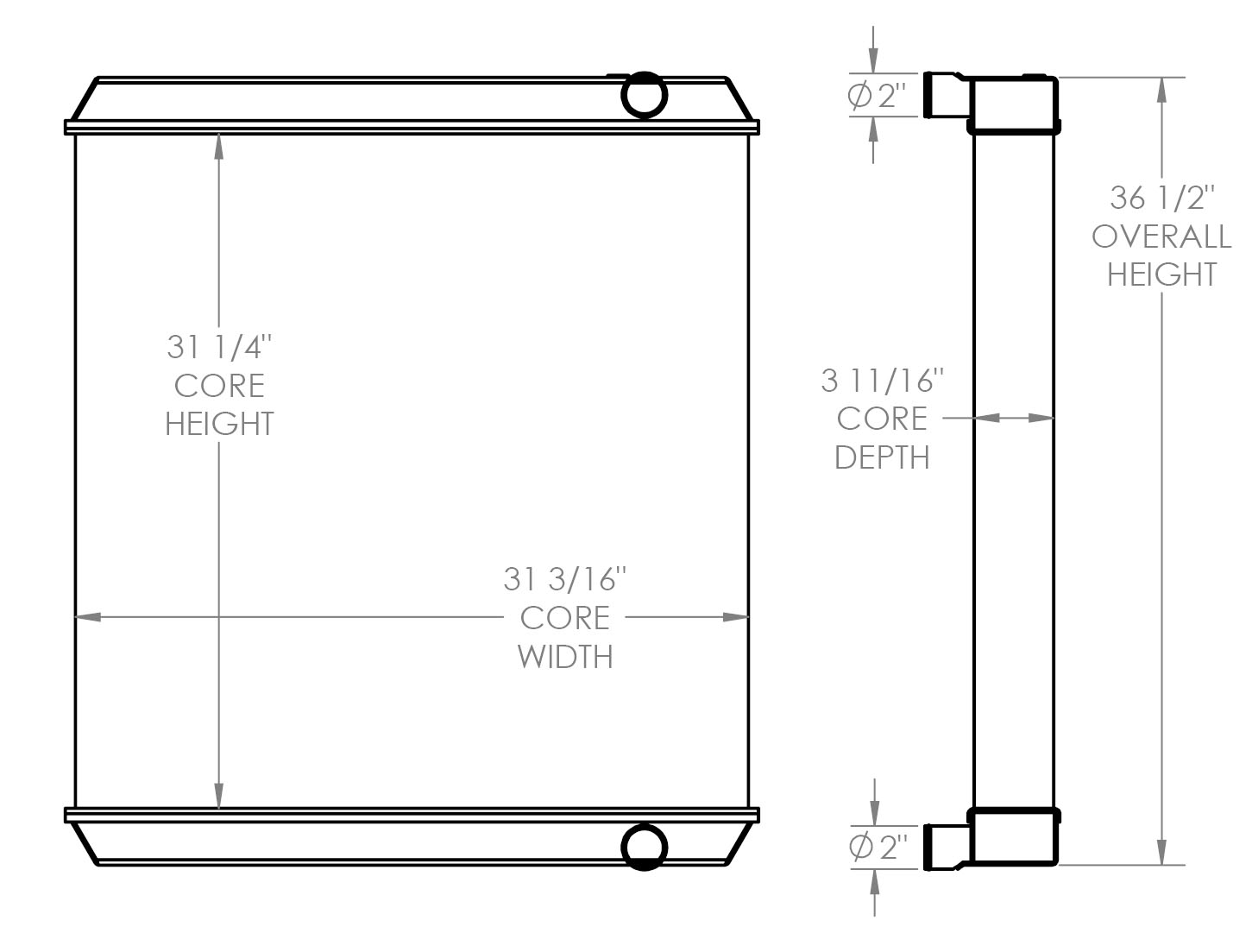 451722 - Volvo L90C Radiator Radiator