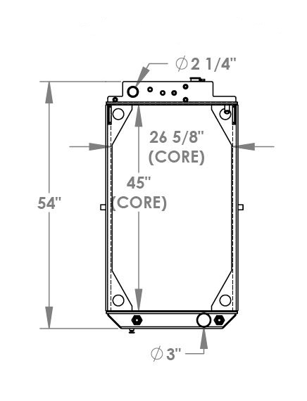 451729 - Sutphen Monarch Pumper Radiator Radiator