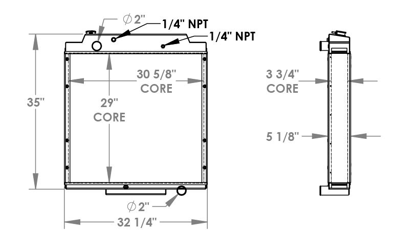 451730 - Caterpillar Challenger 55 Radiator Radiator