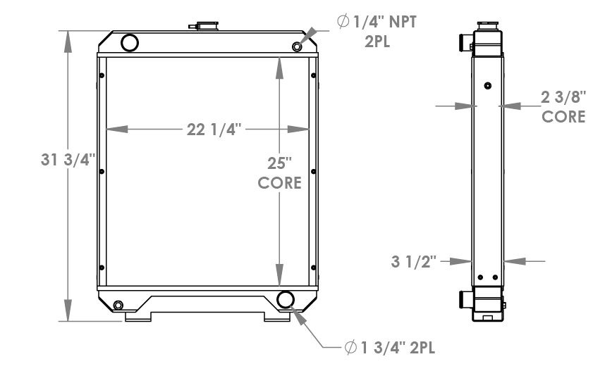 451731 - McElroy TracStar 900 Radiator Radiator