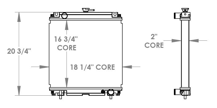 451732 - Multiquip DCA25US12 Radiator